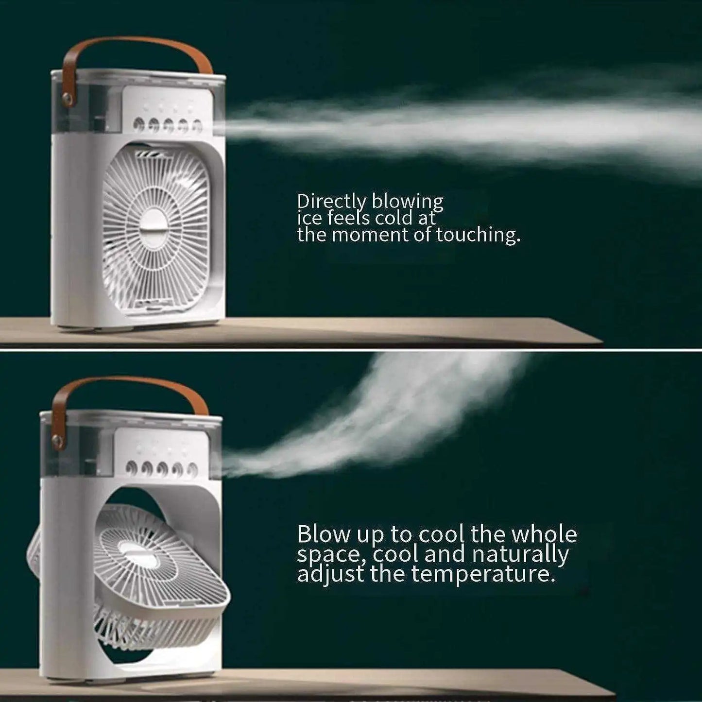 HydroChill Pro – Portable 3-in-1 Mini Air Cooler & Humidifier (Instant Personal Cooling)
